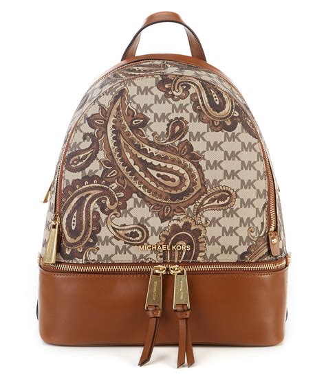 michael kors rhea paisley backpack|Michael Kors rhea backpack small.